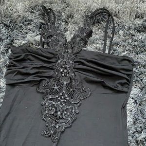 Black long prom dress